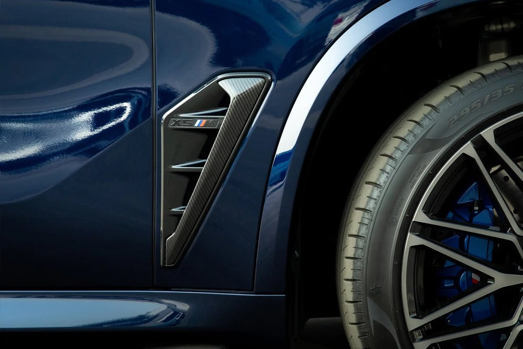 IND F95 Pre-LCI X5M  Carbon Side Grille Set