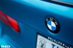 IND Painted BMW Roundel Set for exterior use, featuring the branded circular emblems with a sleek painted finish.