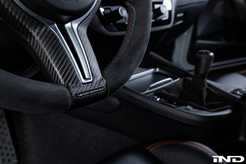 BMW M Performance Steering Wheel Trim - Matte Carbon