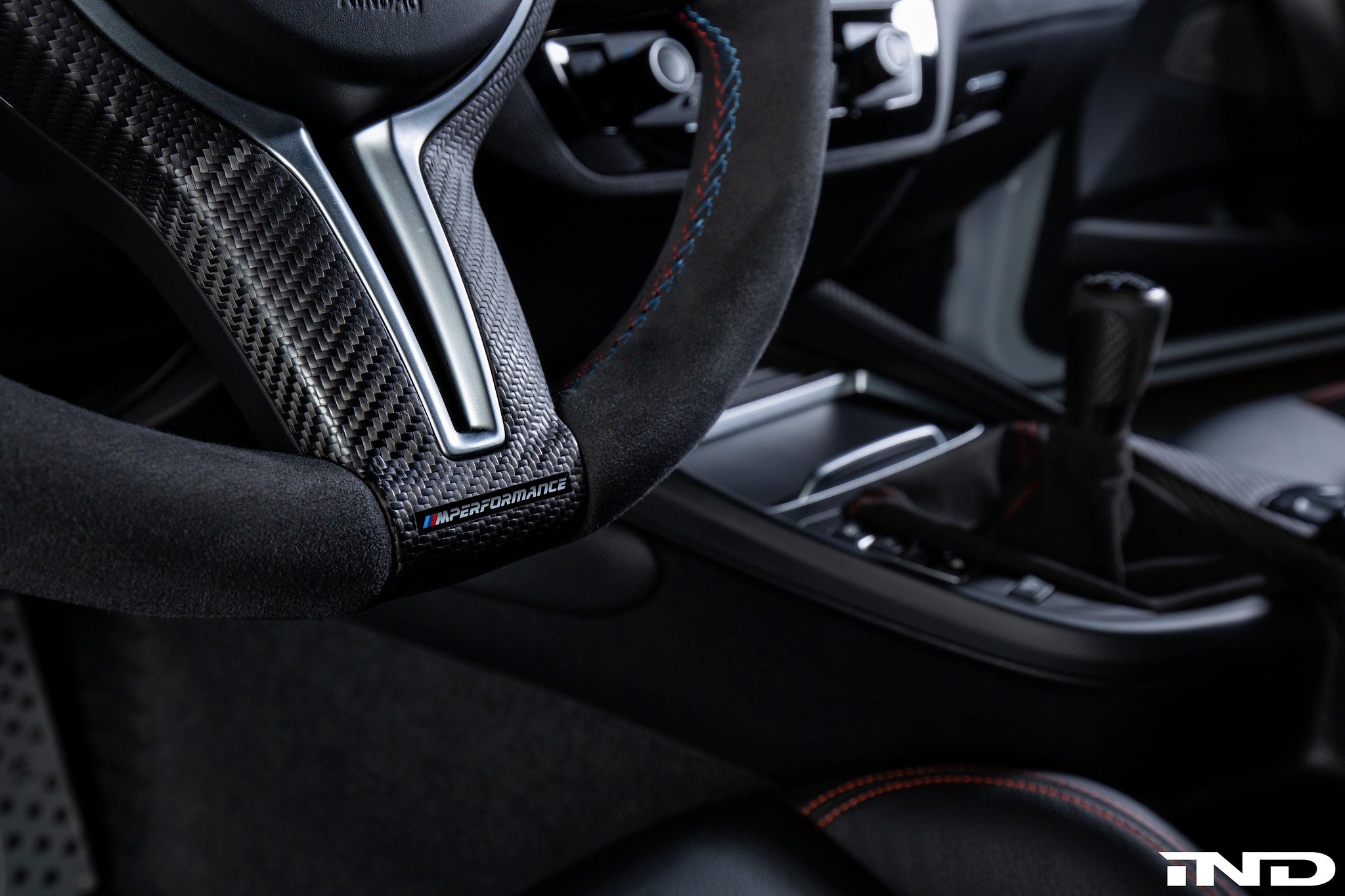 BMW M Performance Steering Wheel Trim - Matte Carbon