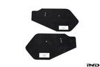 BMW Motorsport M240iR wing endplate set for car exterior, showing detailed aerodynamic components and branding.