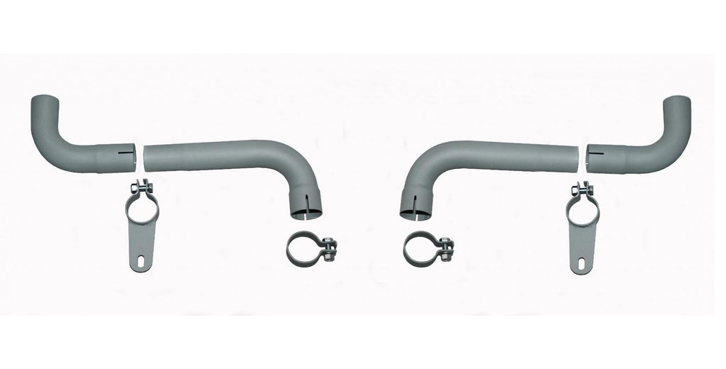 Eisenmann porsche 356 exhaust pipes for gas exit in rear bumper made of steel - iND Distribution