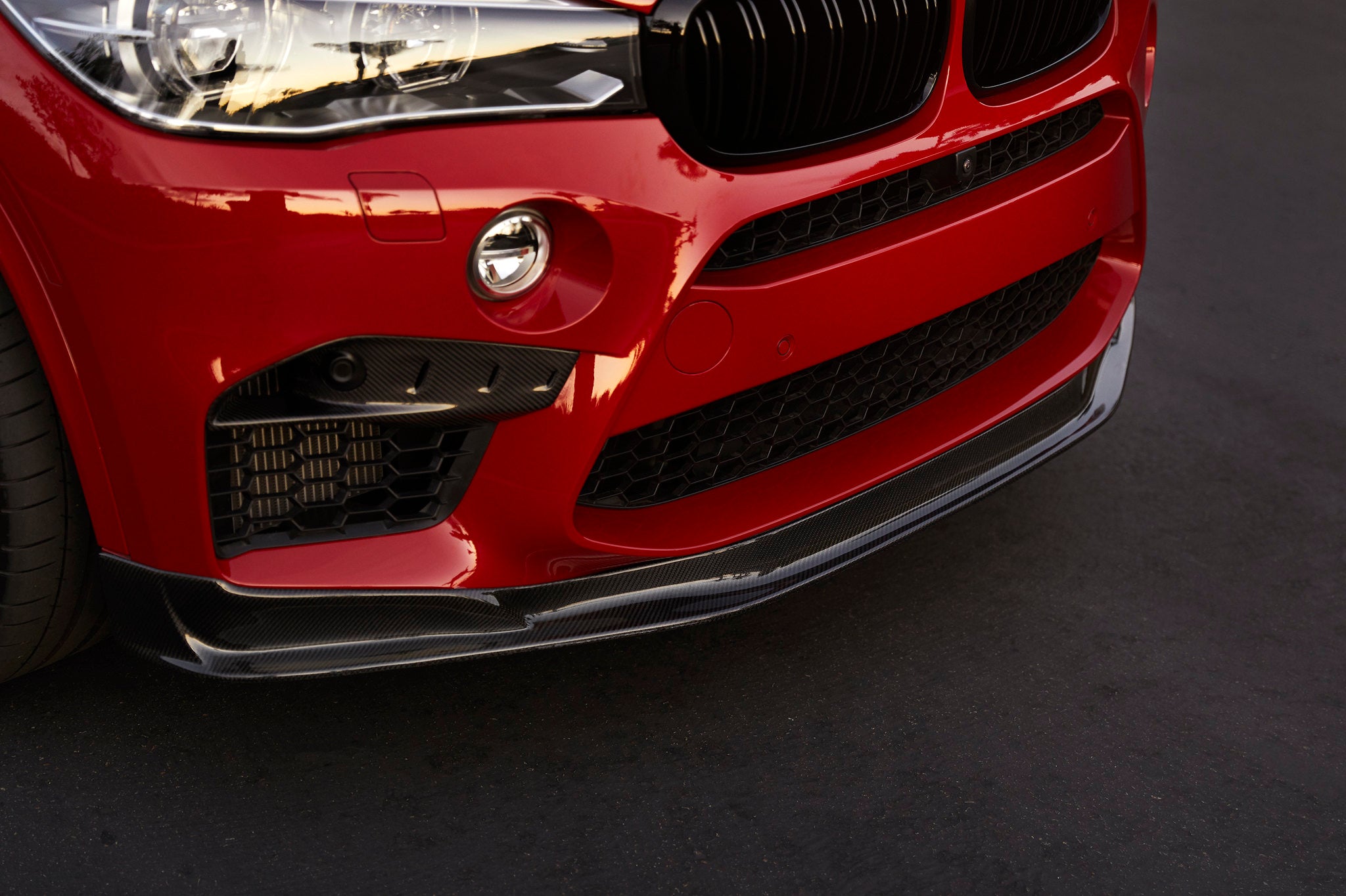 RKP f85 x5m f86 x6m carbon fiber front lip - iND Distribution