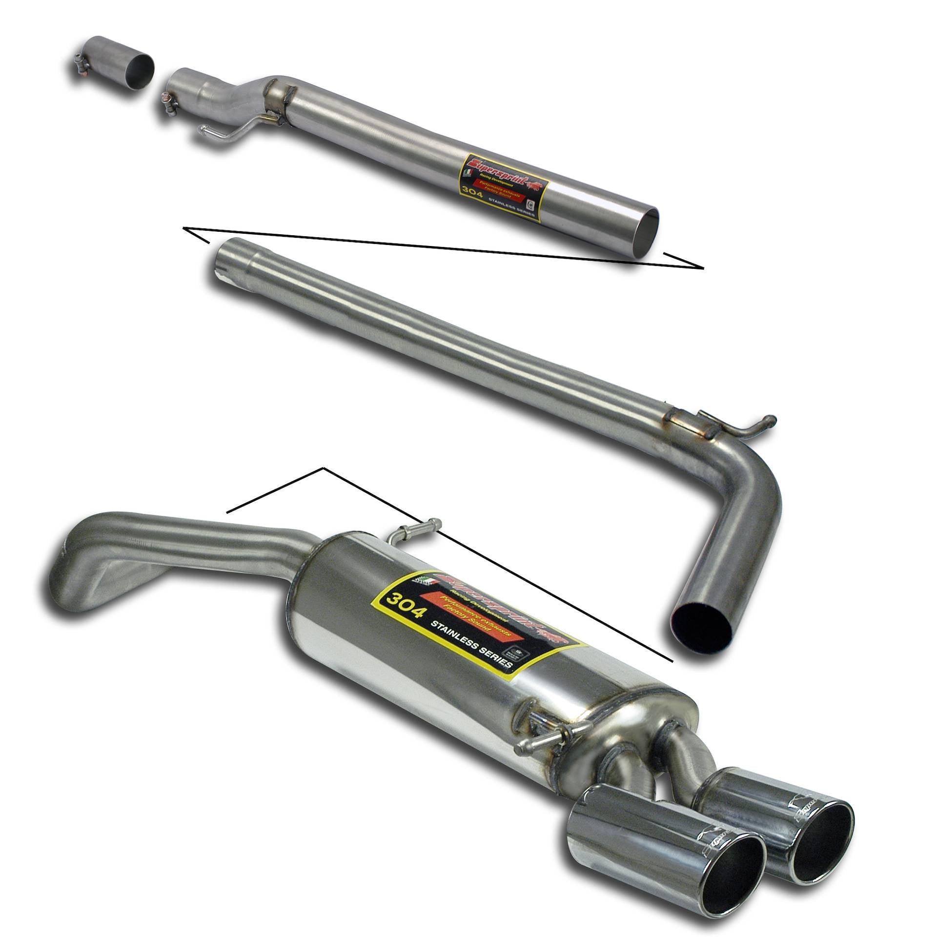 Supersprint VW POLO 6R GTI 2010->2014 Sport&Sound Pack