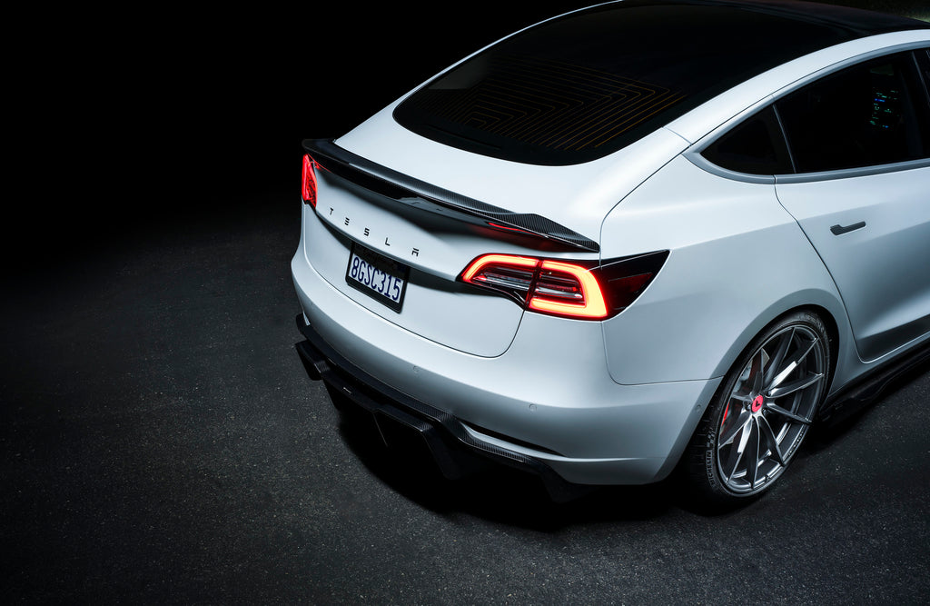 Vorsteiner tesla model 3 volta carbon trunk spoiler - iND Distribution