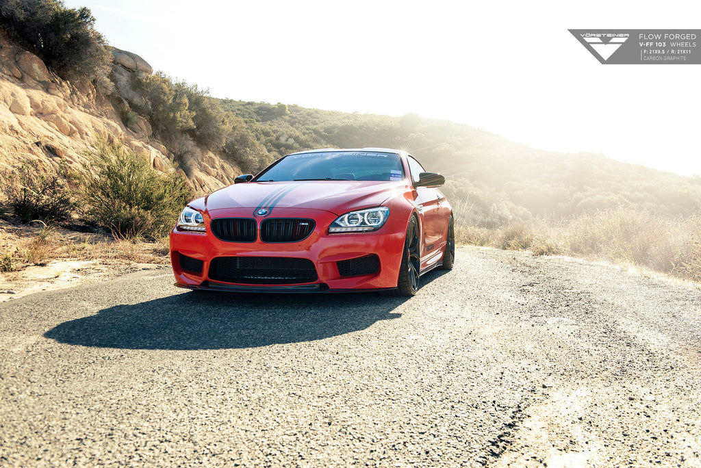 Vorsteiner BMW F12 M6 Front Spoiler Carbon Fiber Glossy