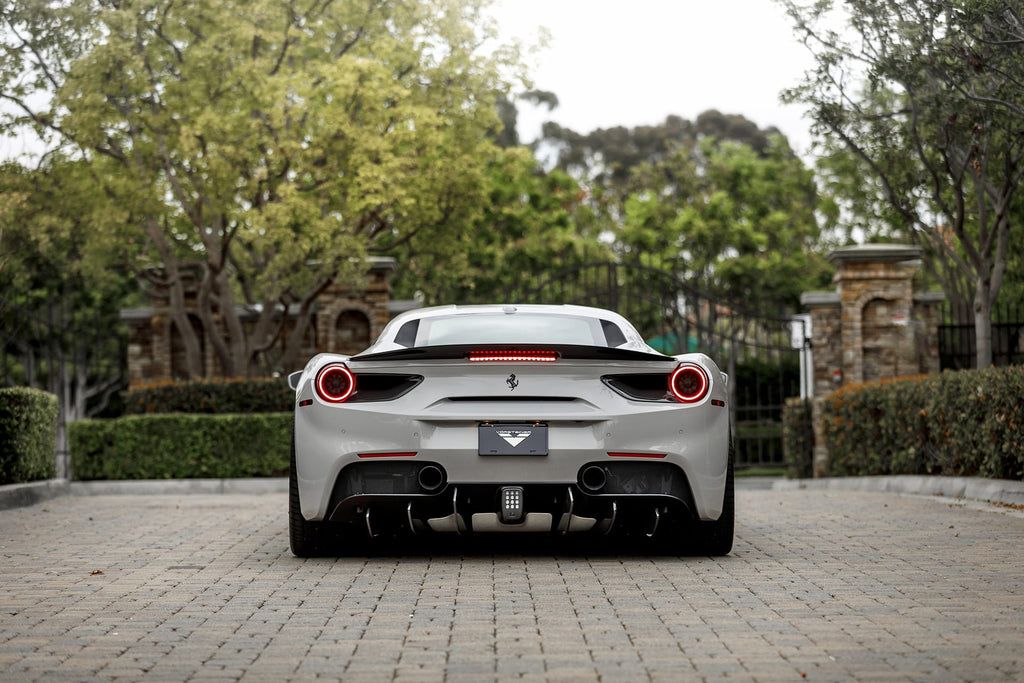 Vorsteiner FERRARI 488 ITALIA  Rear Diffuser Fins (set of 6) Carbon Fiber Glossy