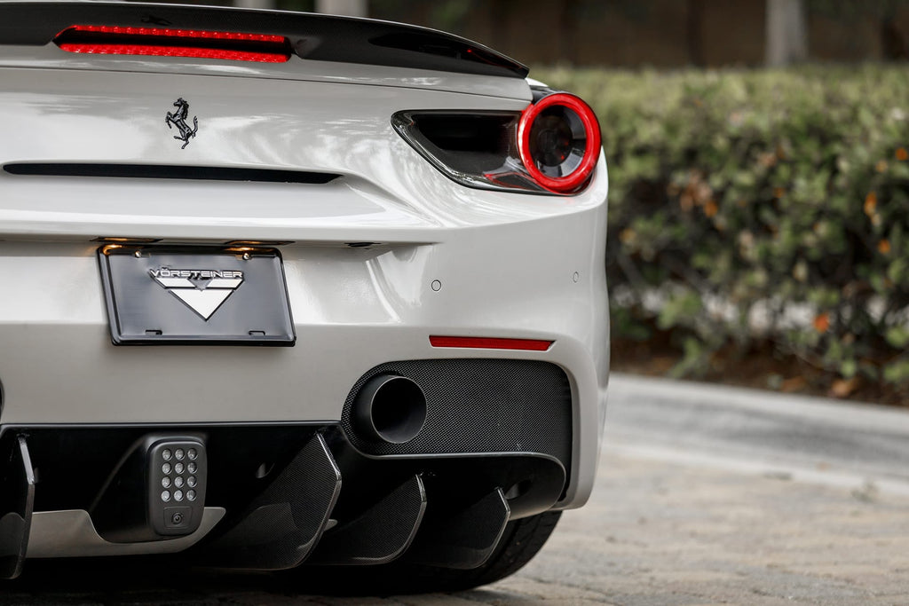 Vorsteiner FERRARI 488 ITALIA  Rear Diffuser Fins (set of 6) Carbon Fiber Glossy