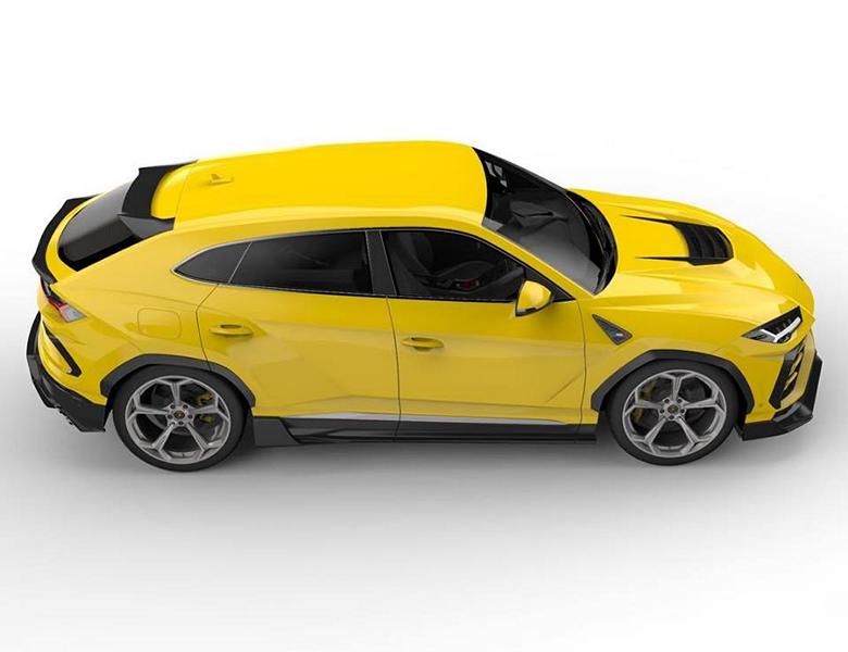 Vorsteiner lamborghini urus ux 07 roof spoiler carbon matrix glossy - iND Distribution
