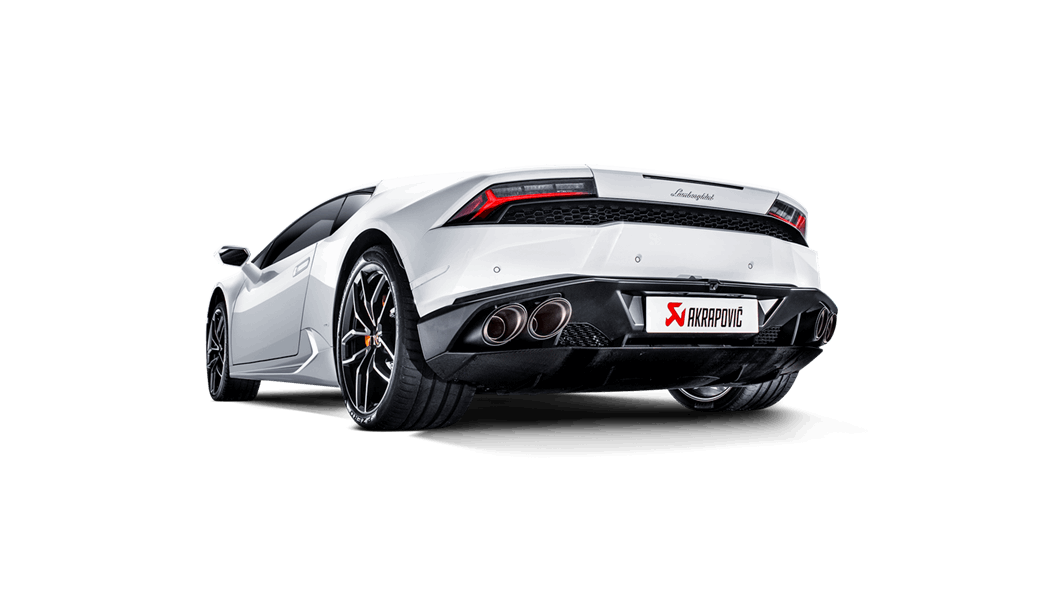 Akrapovic huracan lp 610 4 coupe spyder slip on exhaust system w carbon tail pipe set titanium - iND Distribution