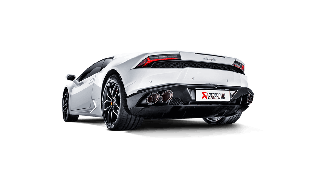 Akrapovic huracan lp 610 4 coupe spyder slip on exhaust system w carbon tail pipe set titanium - iND Distribution