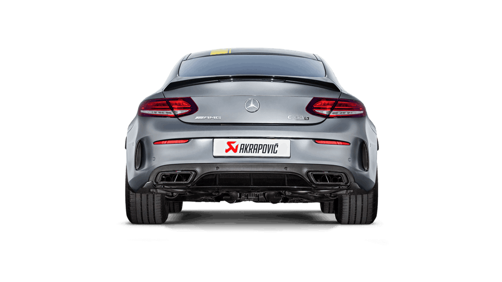 Akrapovic c205 amg c63 coupe evolution exhaust system w carbon tips titanium - iND Distribution