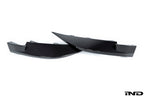 Alpha N G8X M3 M4 carbon front corner splitter set for vehicle exterior, lightweight and aerodynamic.
