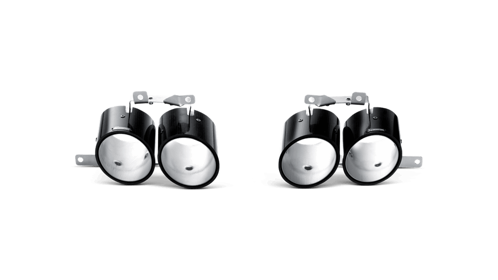 Akrapovic gallardo lp 550 2 coupe spyder slip on exhaust system w carbon tail pipe set titanium - iND Distribution