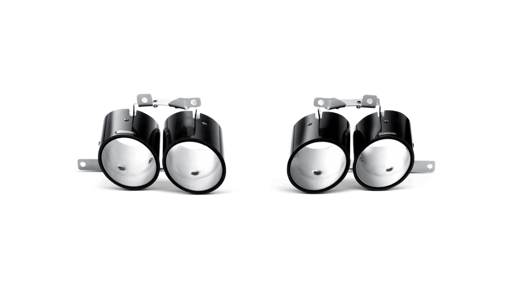 Akrapovic gallardo lp 550 2 coupe spyder slip on exhaust system w carbon tail pipe set titanium - iND Distribution