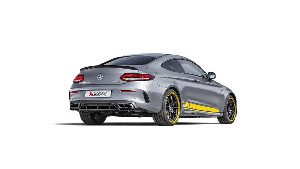Akrapovic c205 amg c63 coupe evolution exhaust system w carbon tips titanium - iND Distribution