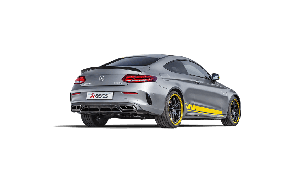 Akrapovic c205 amg c63 coupe evolution exhaust system w carbon tips titanium - iND Distribution