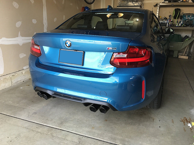 BMW f87 m2 black chrome exhaust tips - iND Distribution