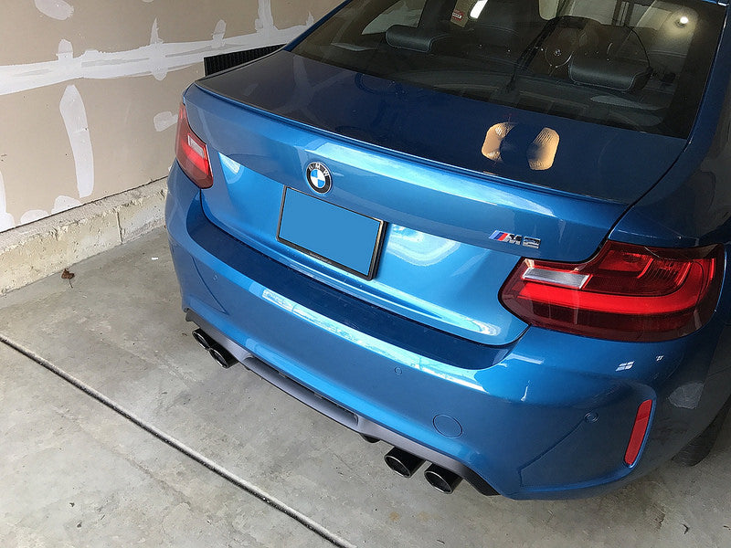 BMW f87 m2 black chrome exhaust tips - iND Distribution
