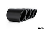 BMW f90 m5 matte black exhaust tips - iND Distribution