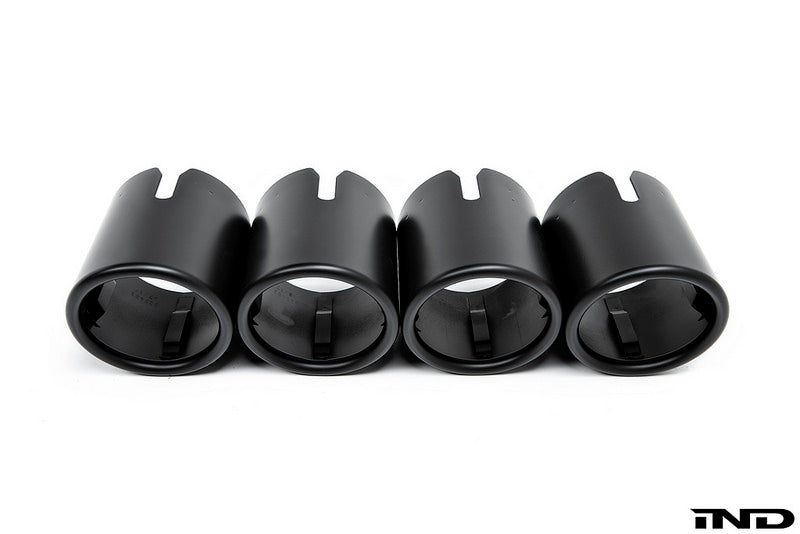 BMW f90 m5 matte black exhaust tips - iND Distribution