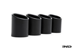 BMW f90 m5 matte black exhaust tips - iND Distribution