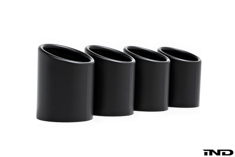 BMW f90 m5 matte black exhaust tips - iND Distribution