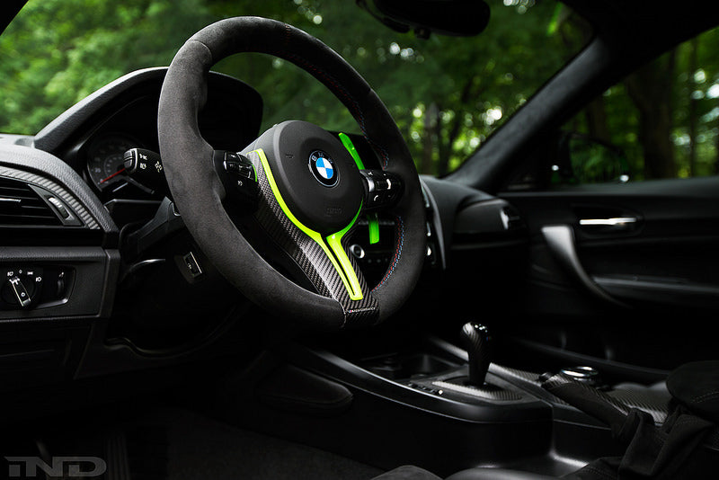 BMW m Performance matte carbon steering wheel trim - iND Distribution