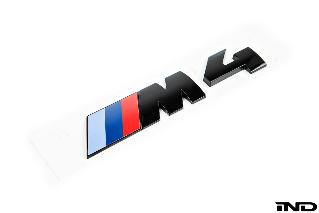 BMW OEM f82 m4 gloss black competition package trunk emblem - iND Distribution
