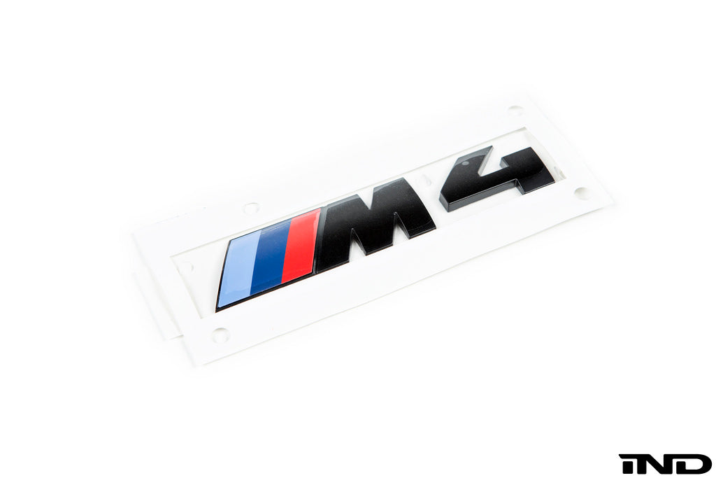 BMW OEM f82 m4 gloss black competition package trunk emblem - iND Distribution