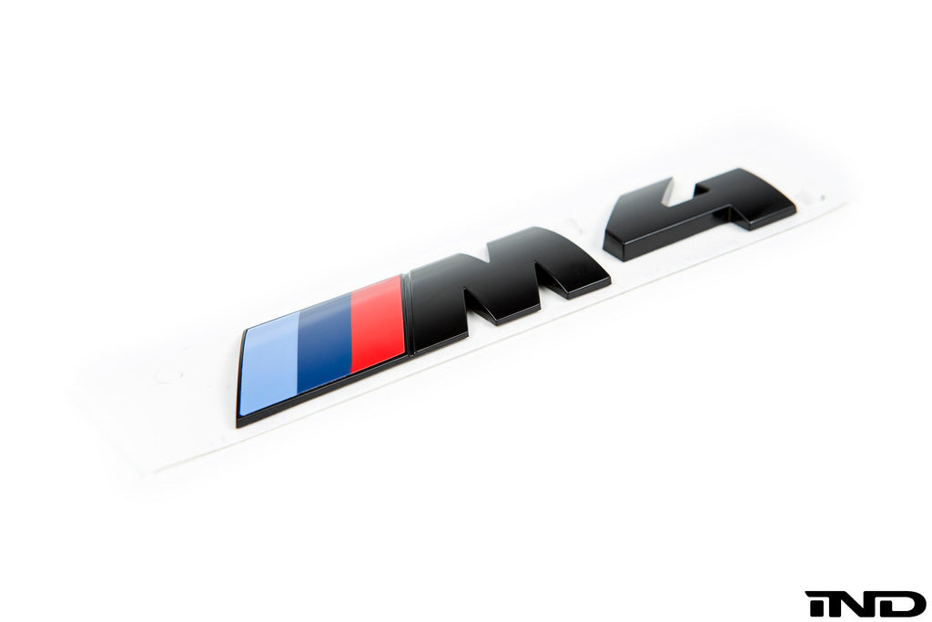 BMW OEM f82 m4 gloss black competition package trunk emblem - iND Distribution