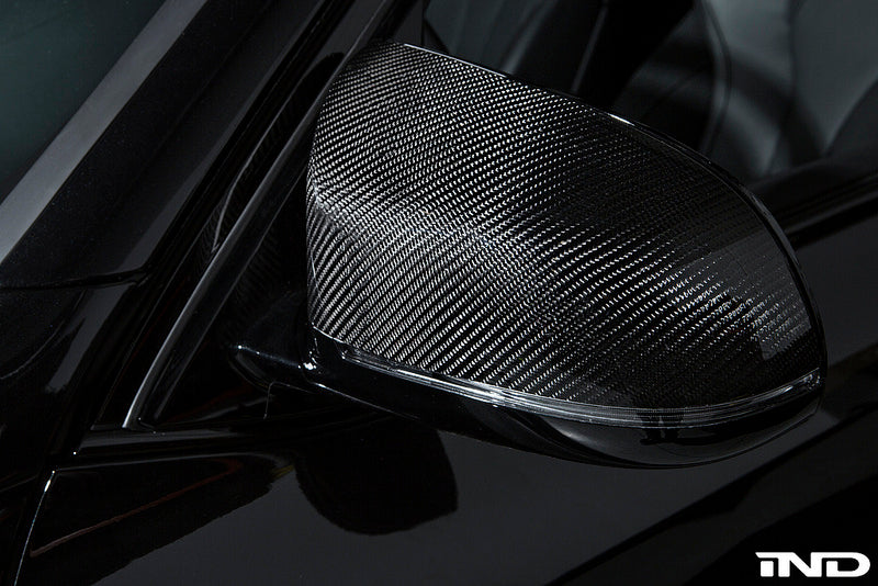 BMW m Performance f85 x5m f86 x6m carbon fiber mirror cover set - iND Distribution