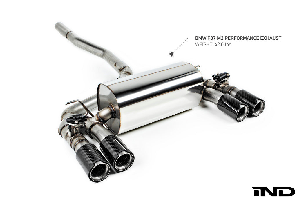BMW m Performance f87 m2 exhaust system with bluetooth operated valve control - iND Distribution