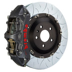 Brembo F8X M2 M3 M4 GT-S big brake kit with 380x34mm 2-piece slotted front brakes and six-piston caliper.