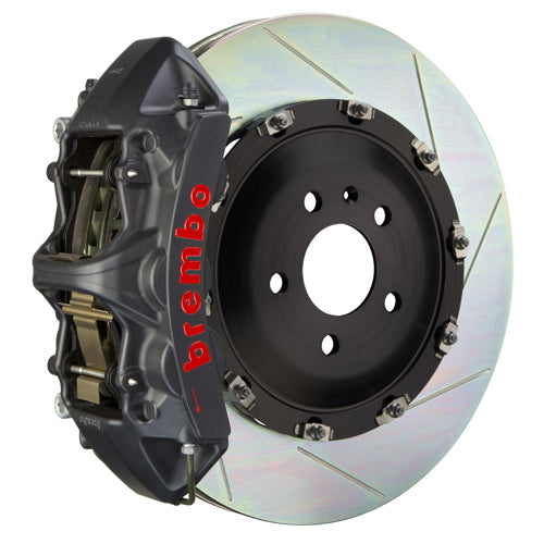 Brembo F8X M2/M3/M4 GT-S big brake kit with 365x34mm 2-piece front slotted brakes and 6-piston caliper.