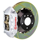 Brembo F8X M2/M3/M4 GT big brake kit with 345x28mm 2-piece slotted rear brake rotors and silver caliper, 4-piston design
