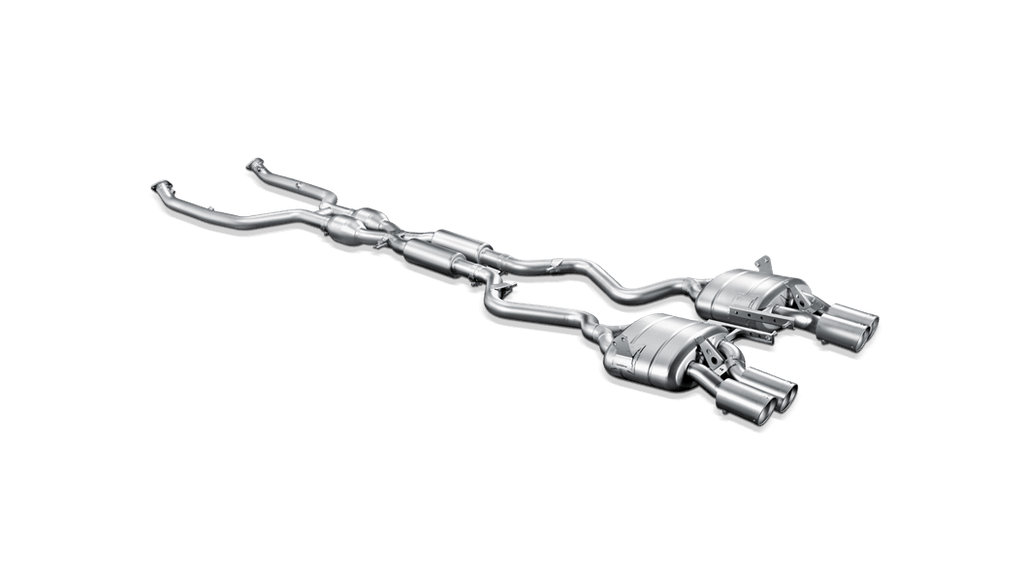 Akrapovic e92 e93 m3 evolution exhaust system w carbon tail pipe set titanium - iND Distribution