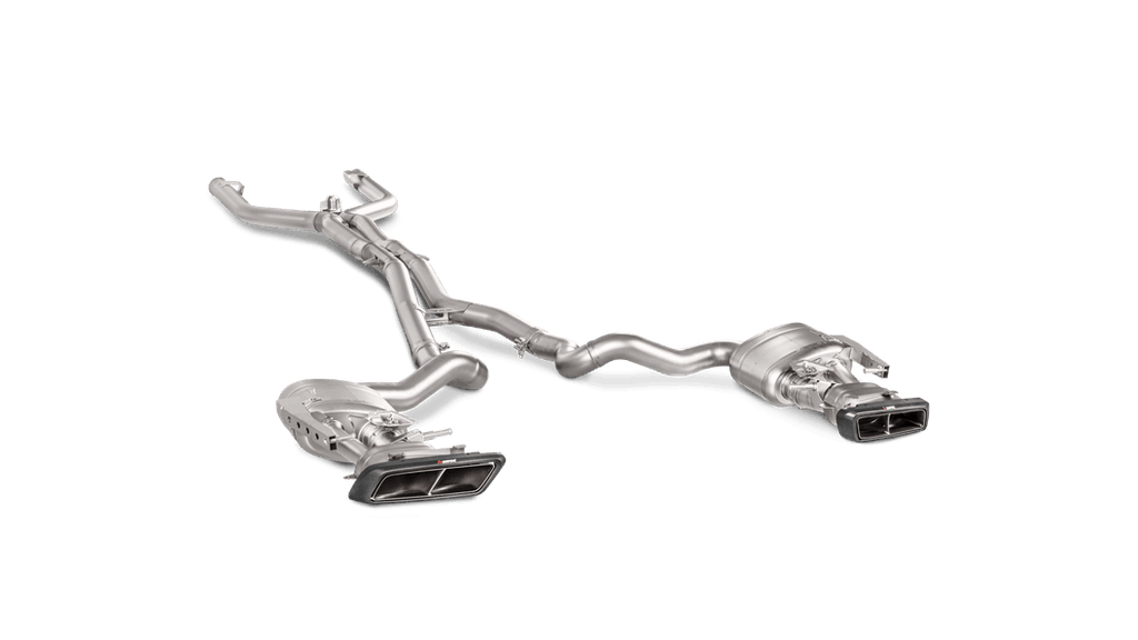 Akrapovic c205 amg c63 coupe evolution exhaust system w carbon tips titanium - iND Distribution