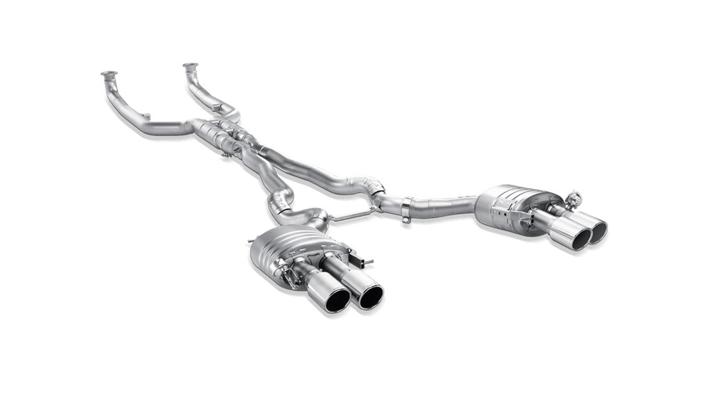 Akrapovic f10 m5 evolution exhaust system w carbon tail pipe set titanium - iND Distribution