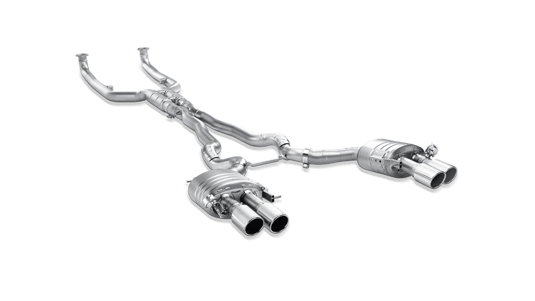 Akrapovic f10 m5 evolution exhaust system w carbon tail pipe set titanium - iND Distribution