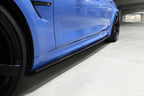 3d design f80 m3 carbon fiber side skirt set - iND Distribution