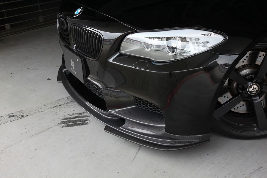 3d design f10 m5 matte carbon fiber under splitters - iND Distribution