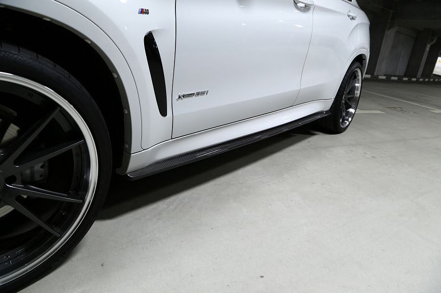 3d design f86 f16 m sport carbon fiber side skirt set - iND Distribution