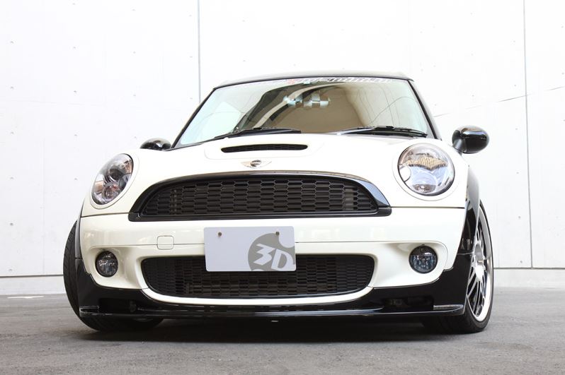 3d design mini r55 r56 cooper s front lip spoiler - iND Distribution