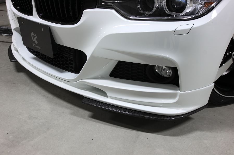 3d design f30 f31 m sport carbon fiber under splitters - iND Distribution