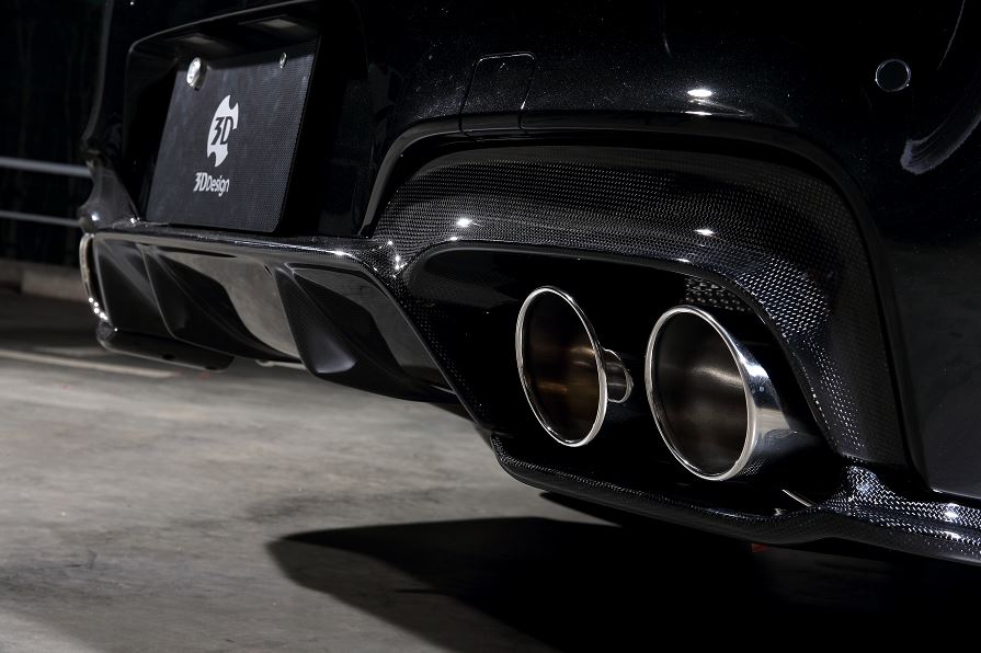 3d design f06 f12 f13 m6 carbon fiber rear under splitters - iND Distribution