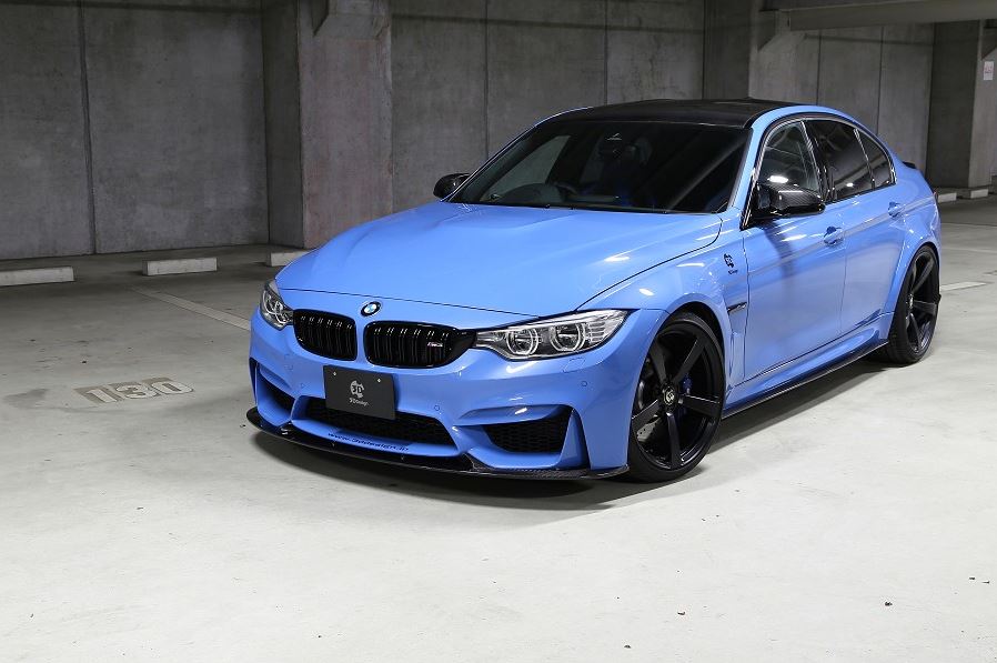 3d design f80 m3 carbon fiber side skirt set - iND Distribution
