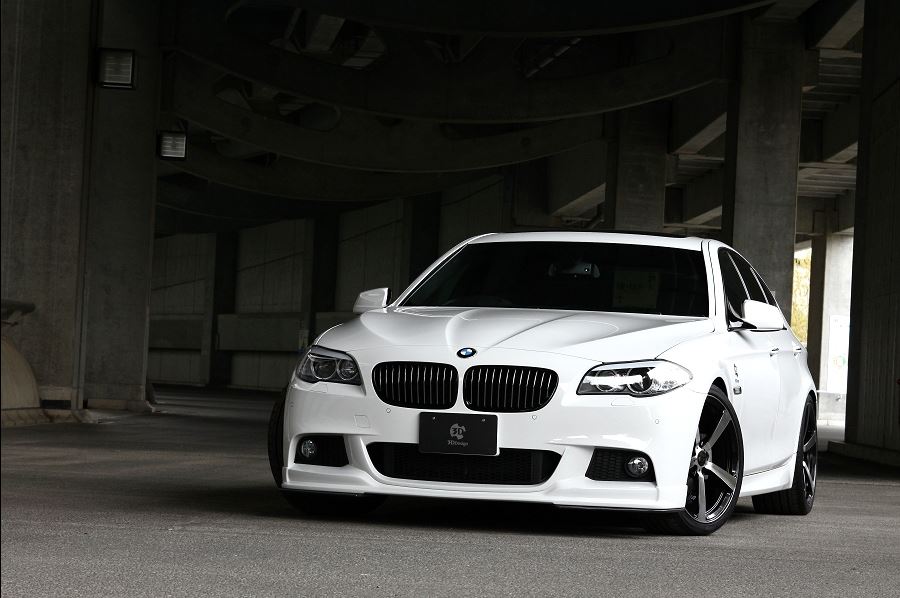 3d design f10 f11 m sport carbon fiber under splitters - iND Distribution