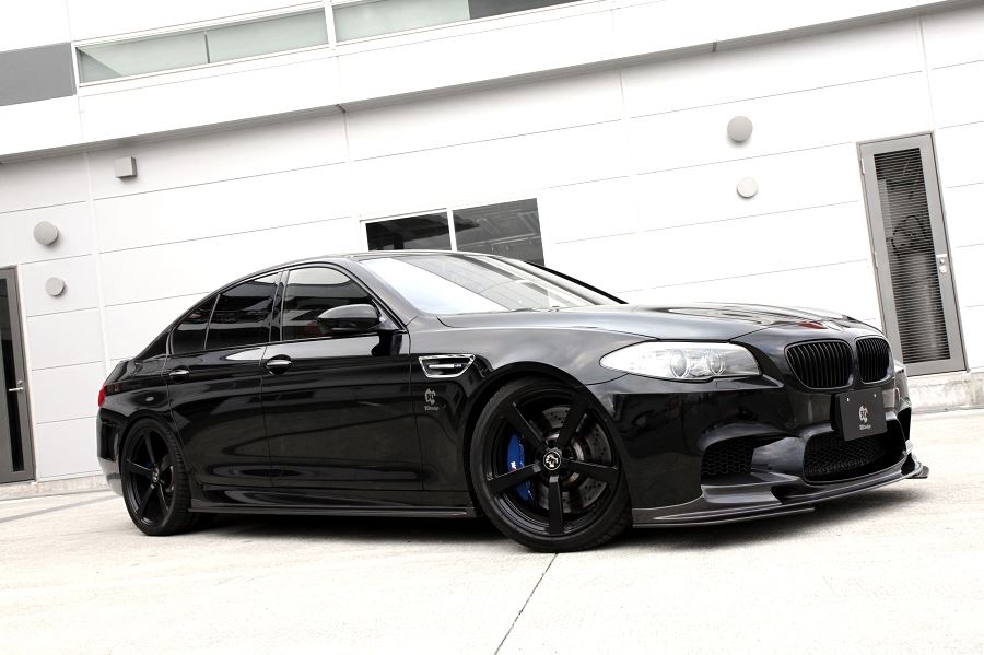 3d design f10 m5 matte carbon fiber under splitters - iND Distribution