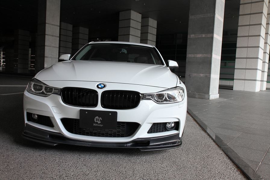 3d design f30 f31 m sport carbon fiber under splitters - iND Distribution